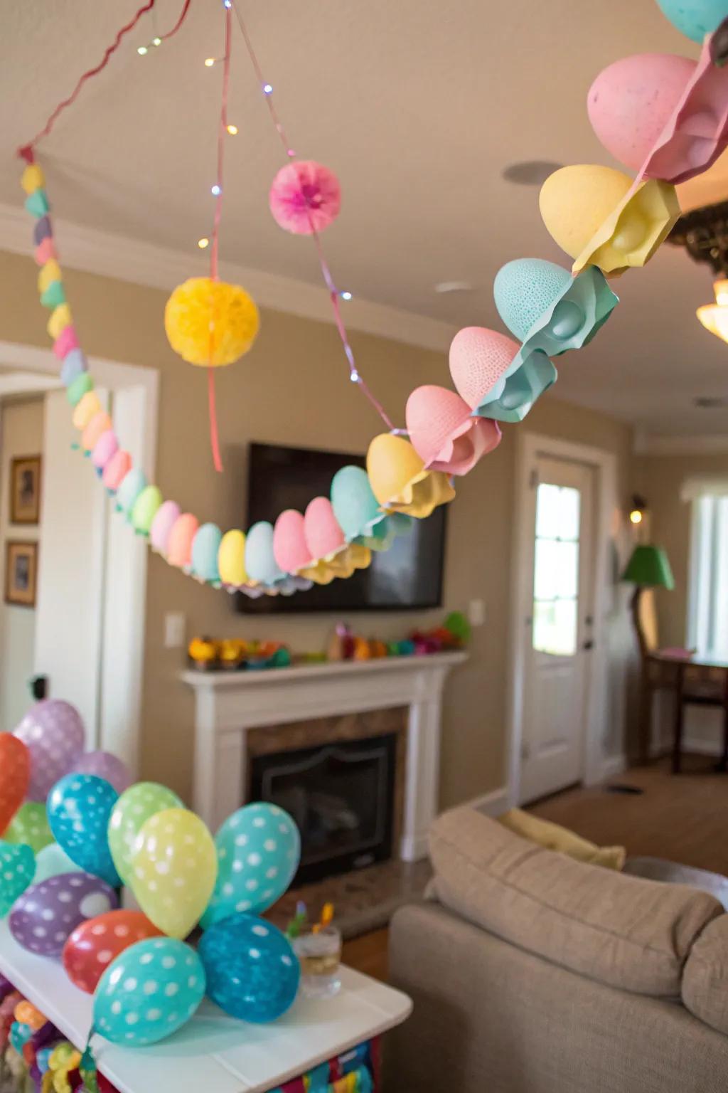 Brighten your space with a handmade garland.