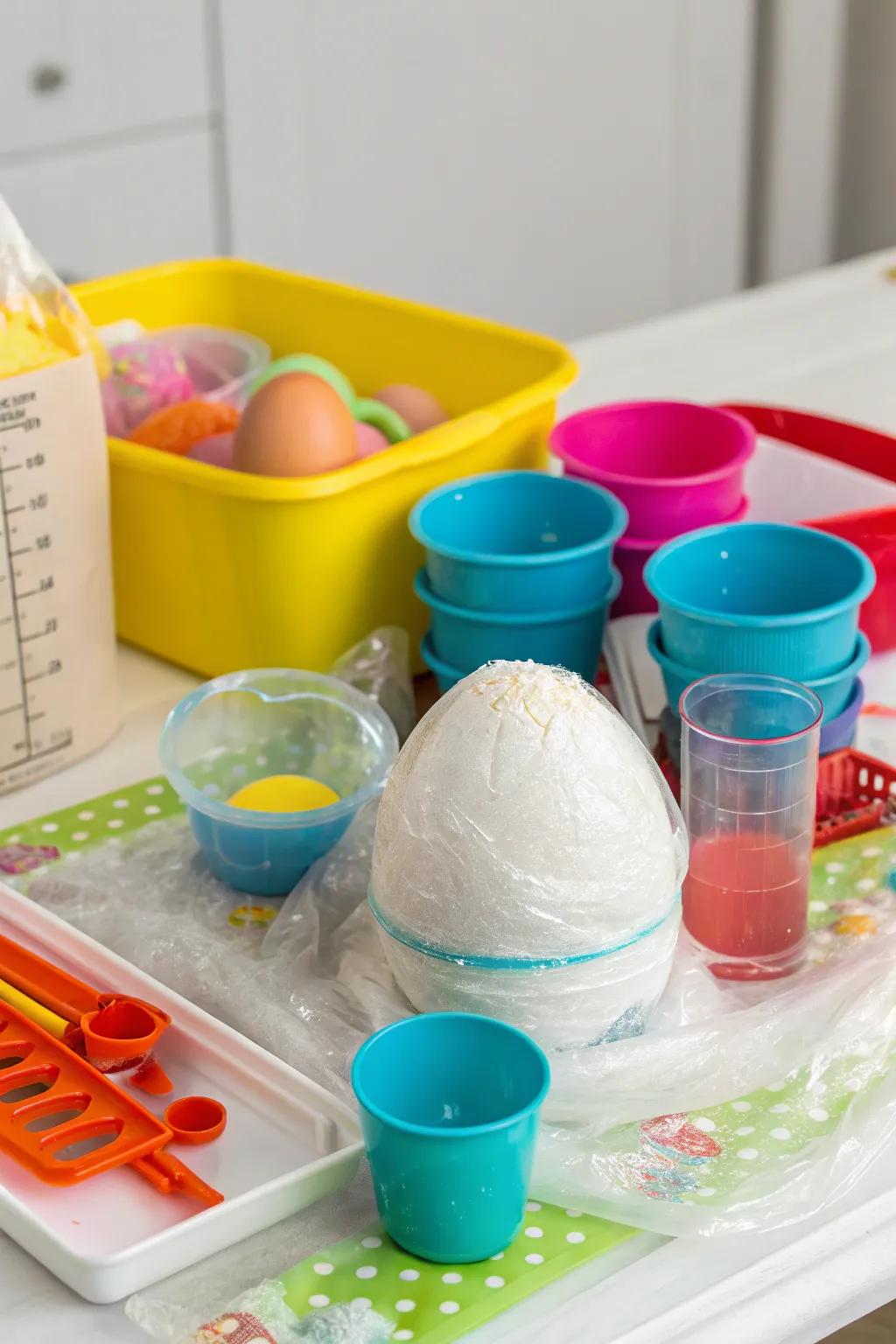 Oobleck wrap for a science-inspired cushion