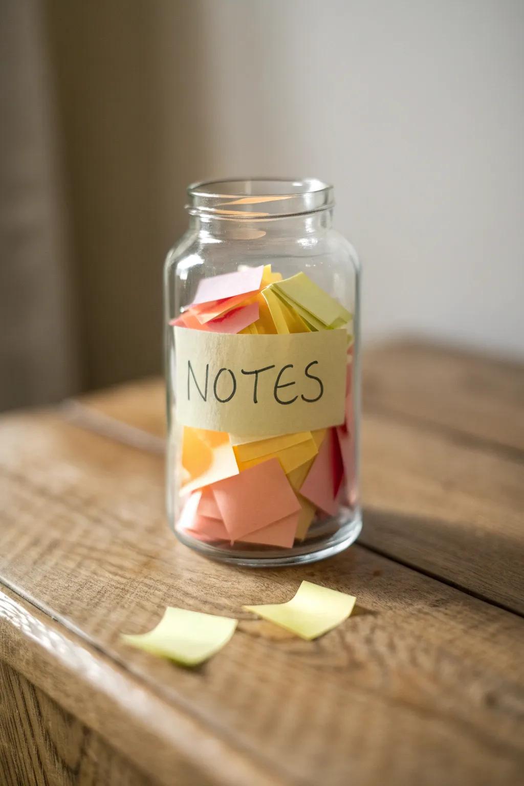 Brighten your day with a 'Daily Dose of Sunshine' – a jar full of uplifting messages.