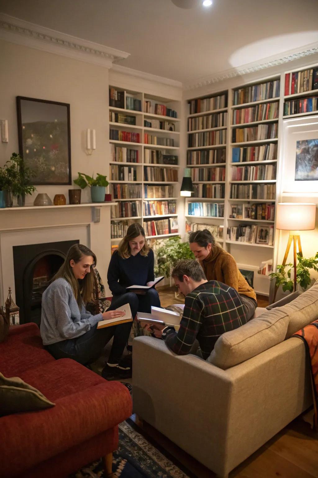 Connect with fellow book lovers in a welcoming book club.