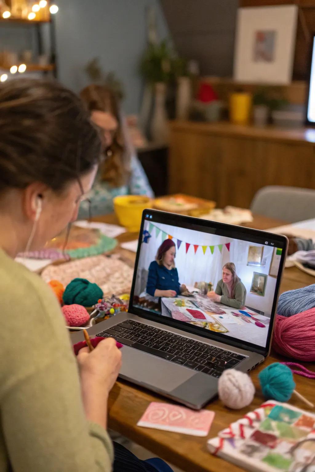 Connect creatively with a virtual craft session.