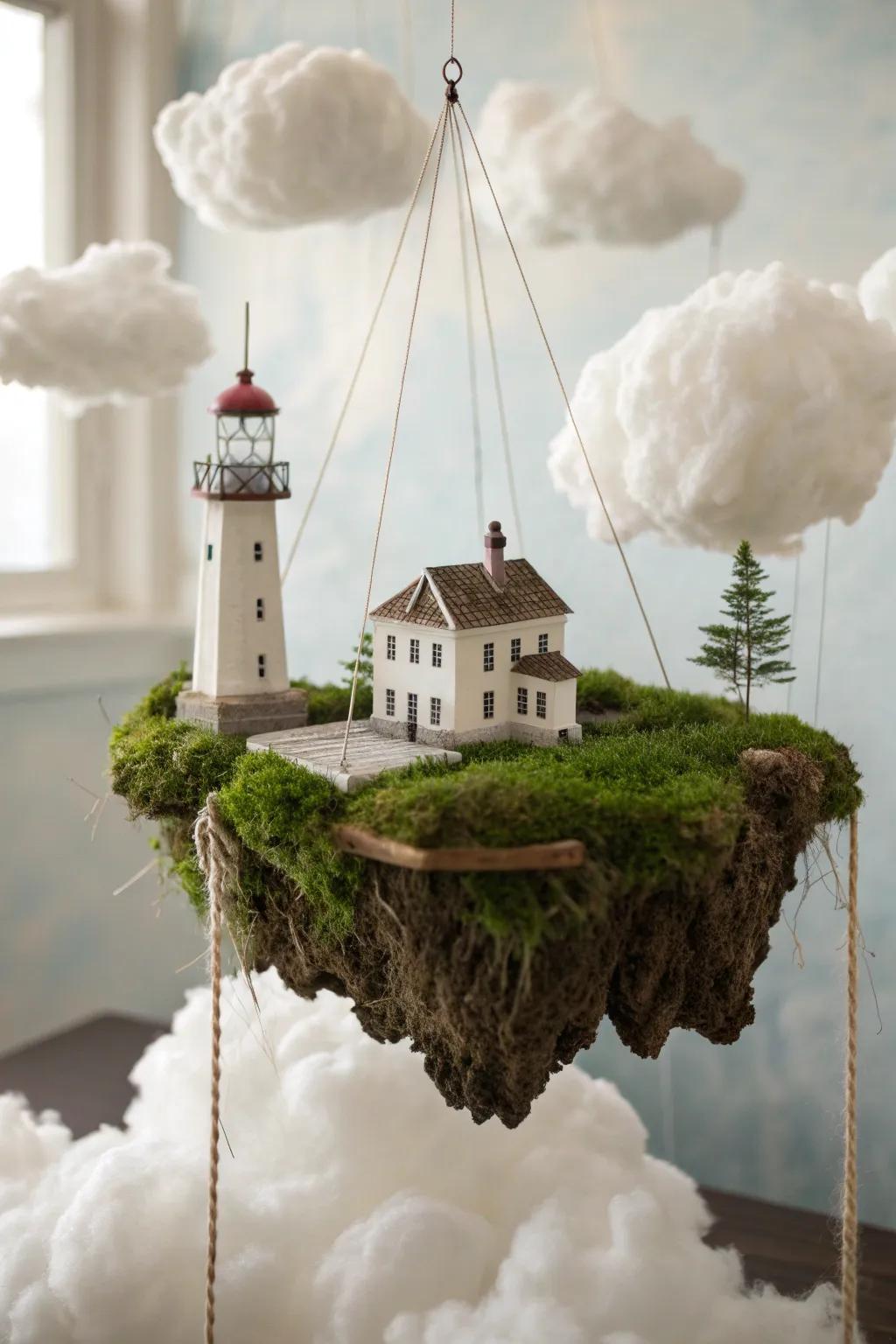 Escape to your own serene sky island, where dreams float seamlessly among the clouds.