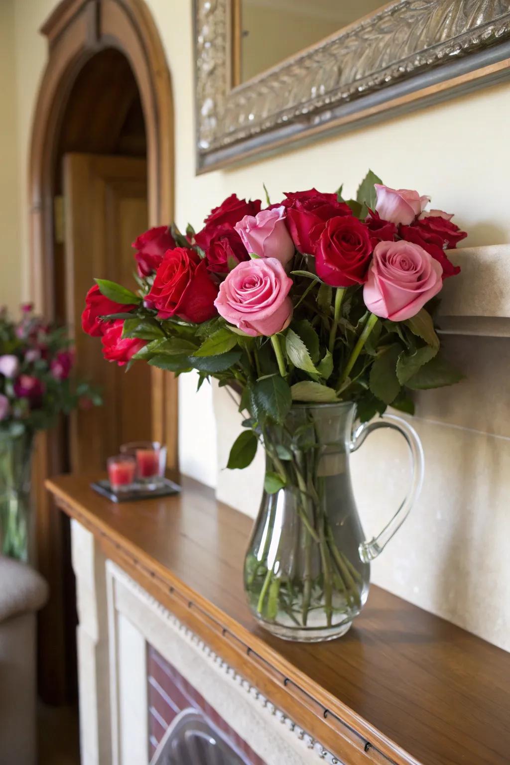 Classic rose arrangement with a touch of romance.