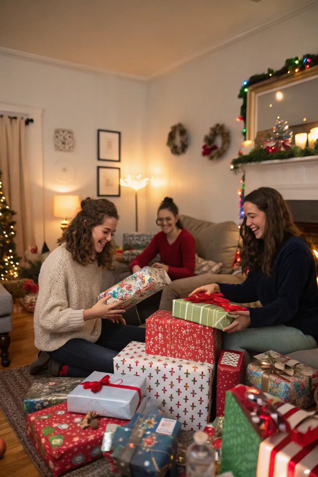 Surprise and delight with a Secret Santa gift exchange at Friendsmas.