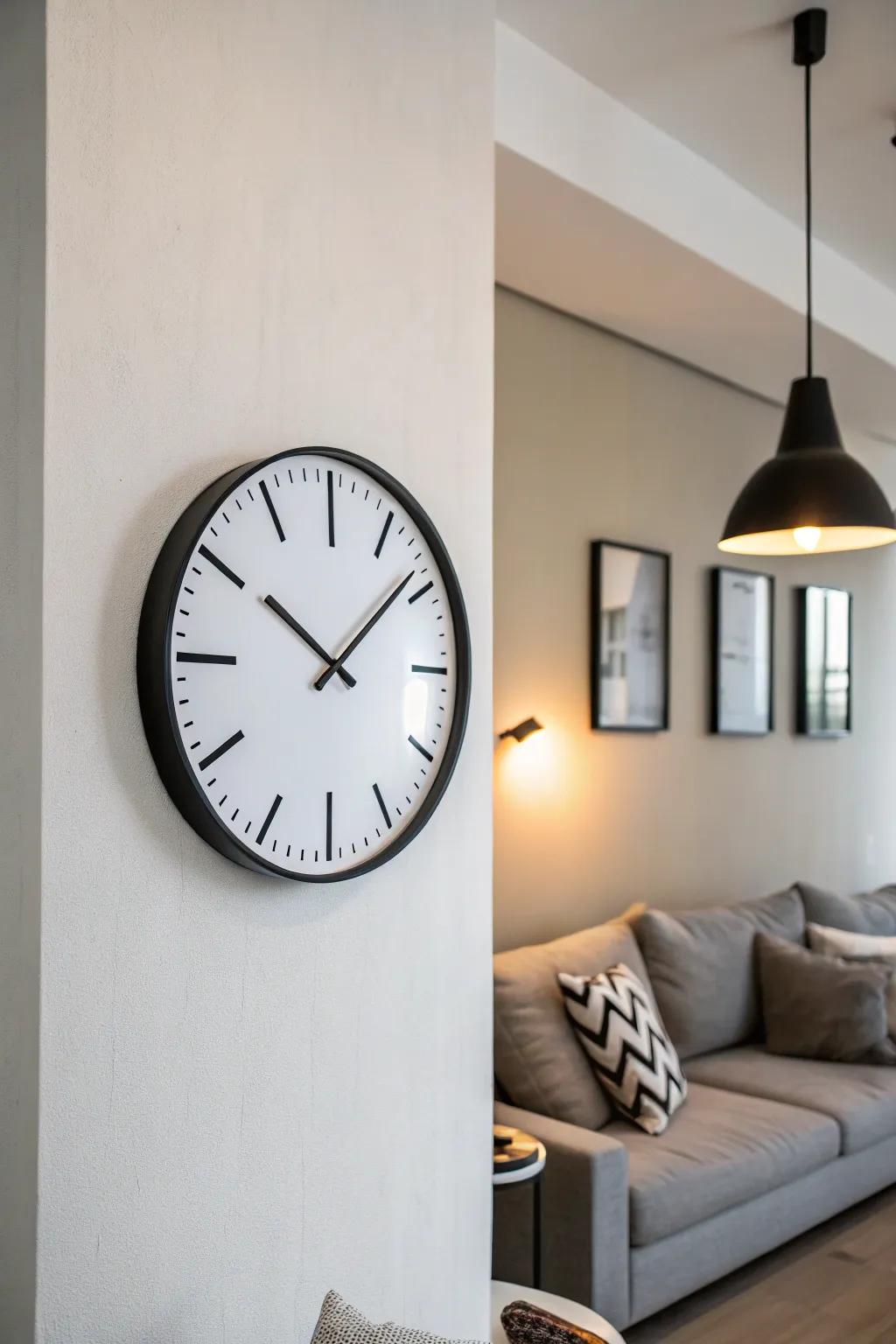 Stay on time with a modern wall clock