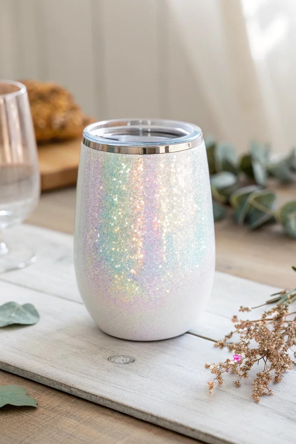 Elevate your sips with a touch of holographic magic.