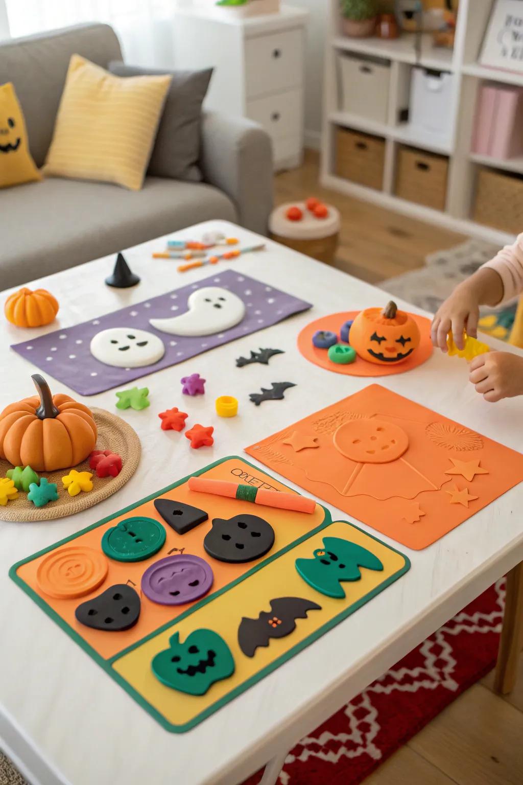 Halloween playdough mats make crafting both fun and educational.