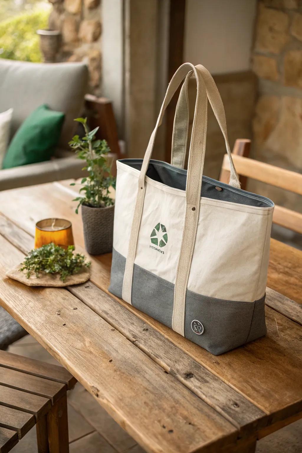 Carry the world with a chic sustainable tote bag.