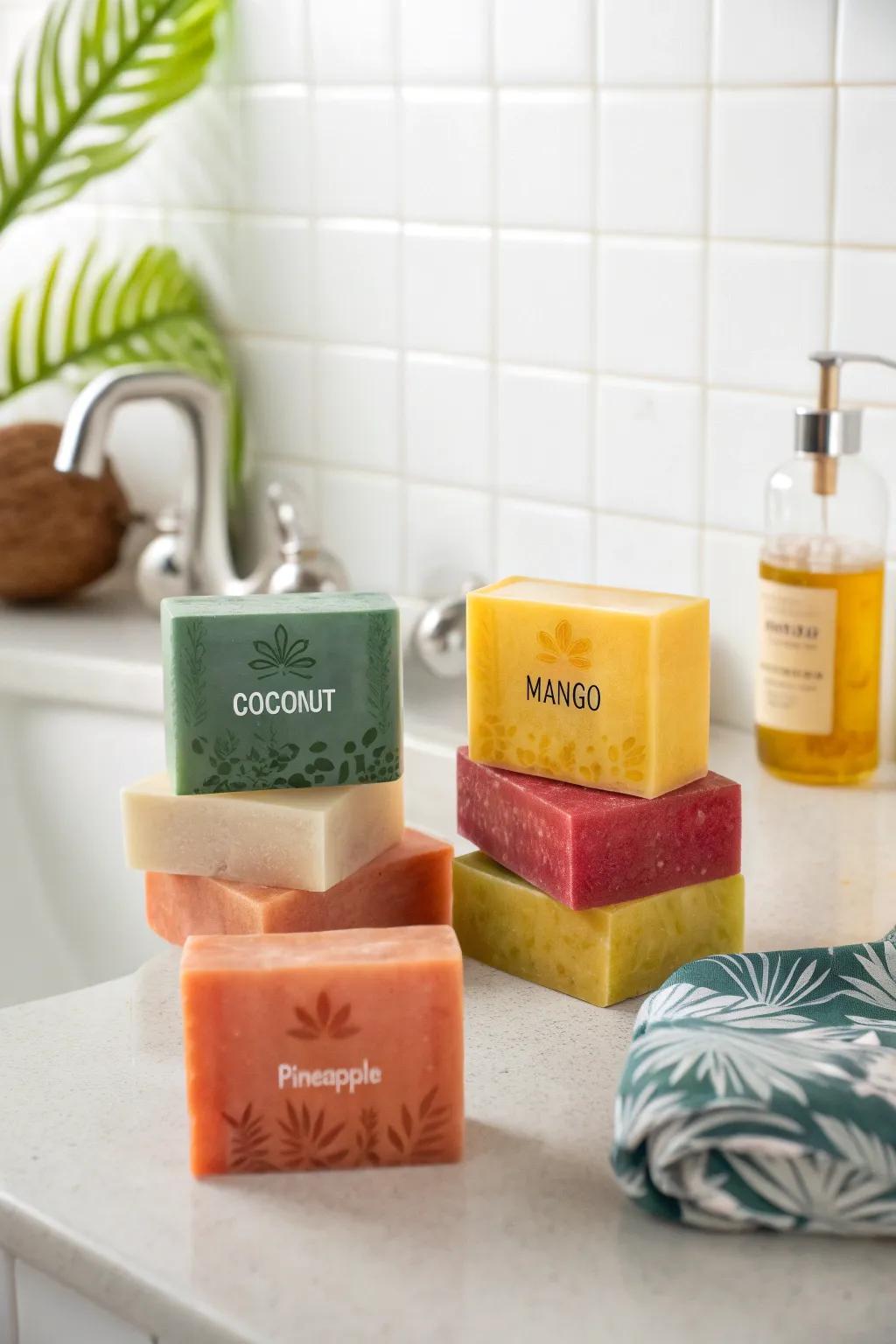 Handmade soaps, a fragrant and thoughtful gift.