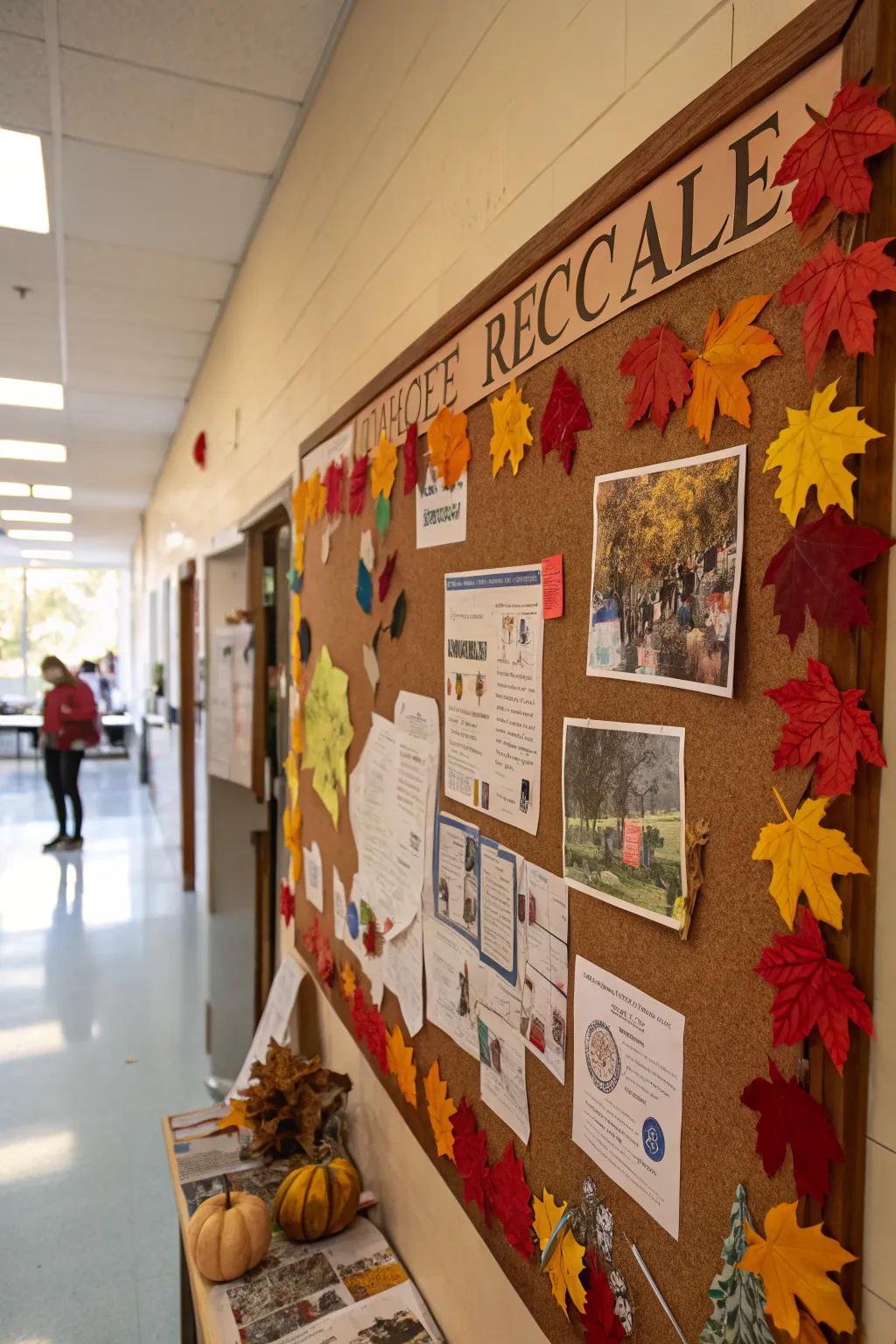 Embrace sustainability with an eco-friendly fall board.