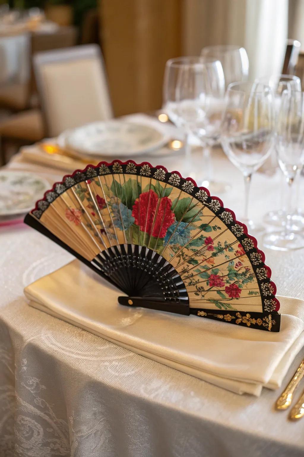 Stay cool with your personalized Spanish hand fan.