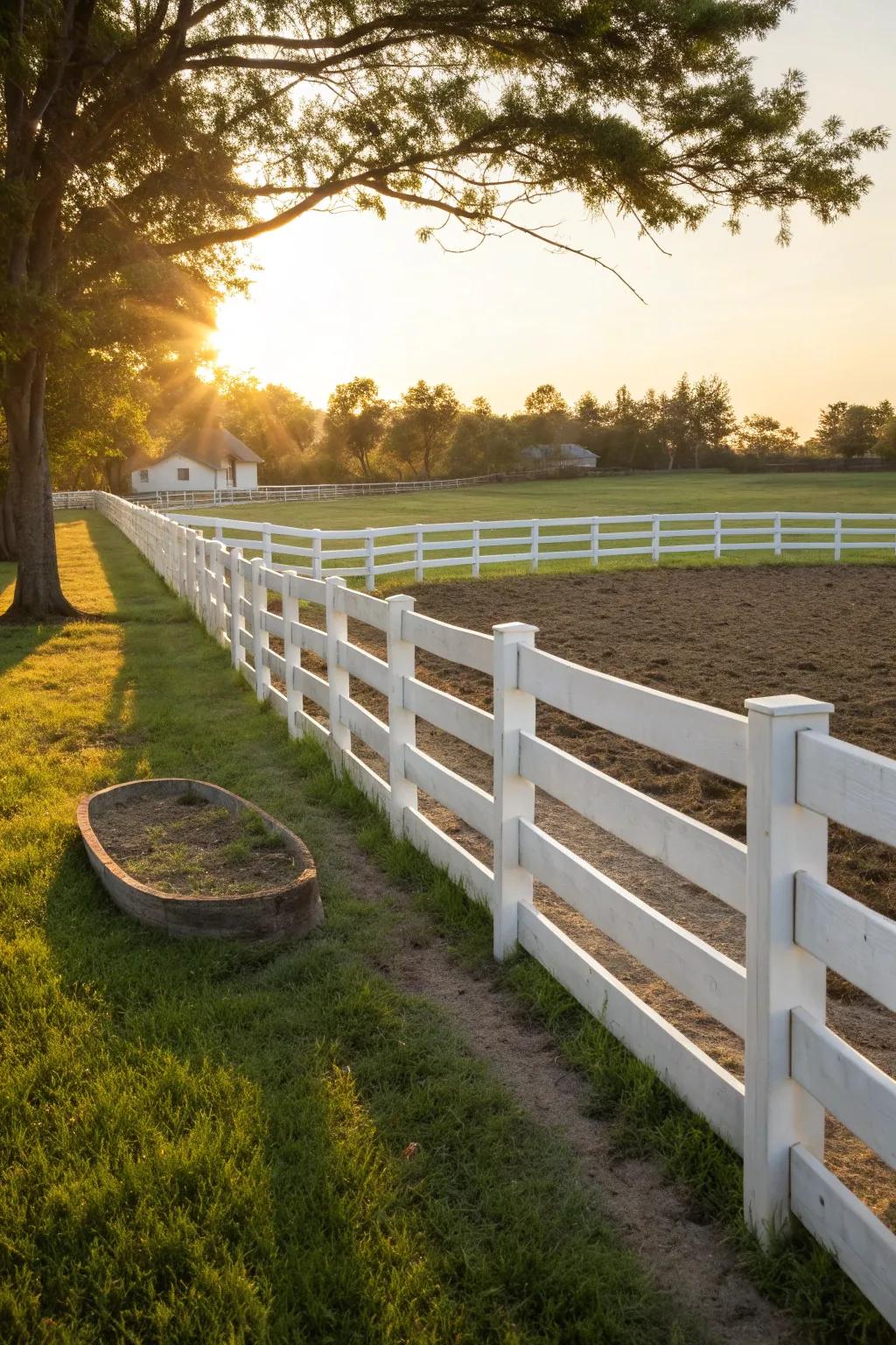 Capture the essence of summer with a classic picket fence horseshoe pit backstop.