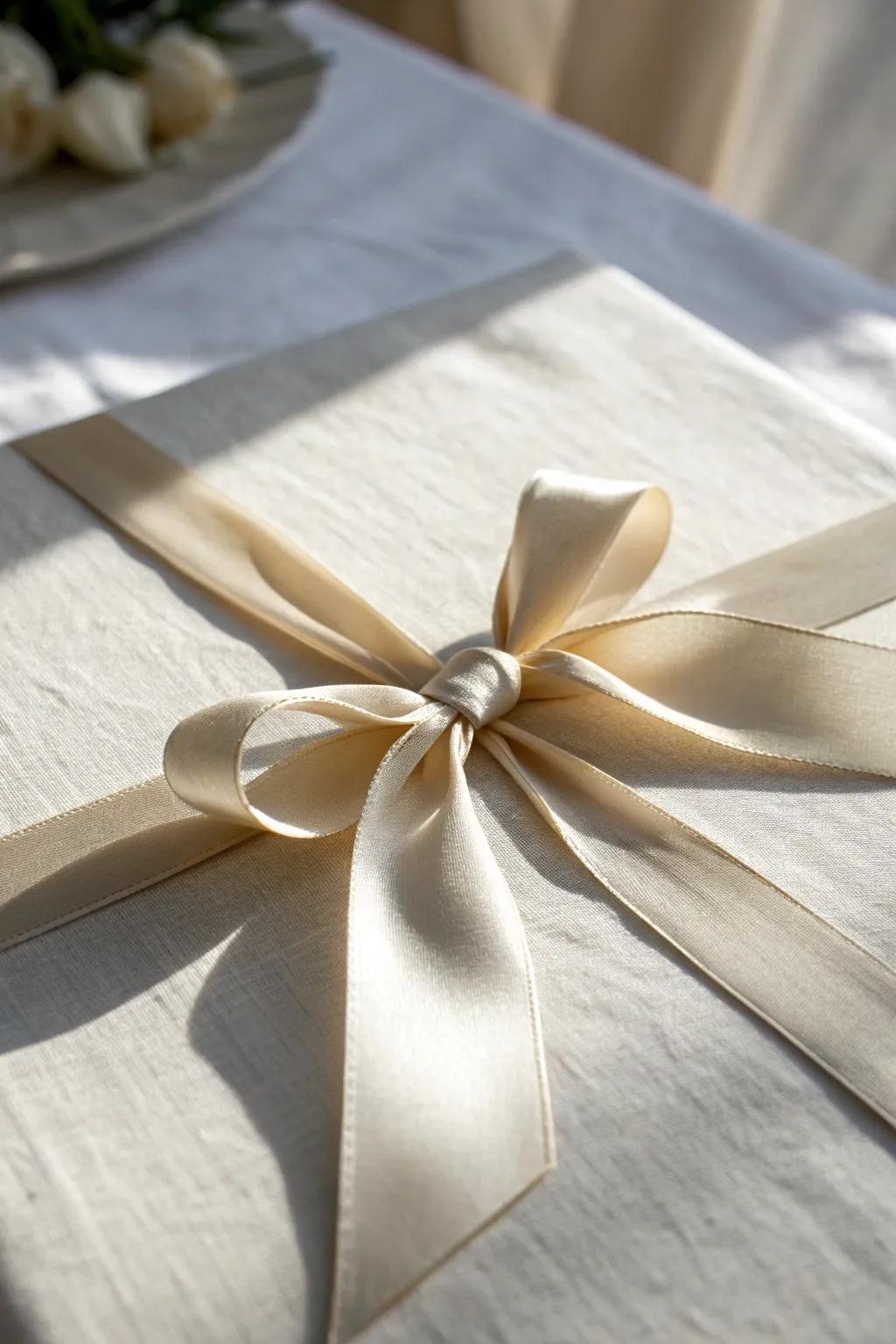 Embrace simplicity with a minimalist bow: modern elegance in its purest form.