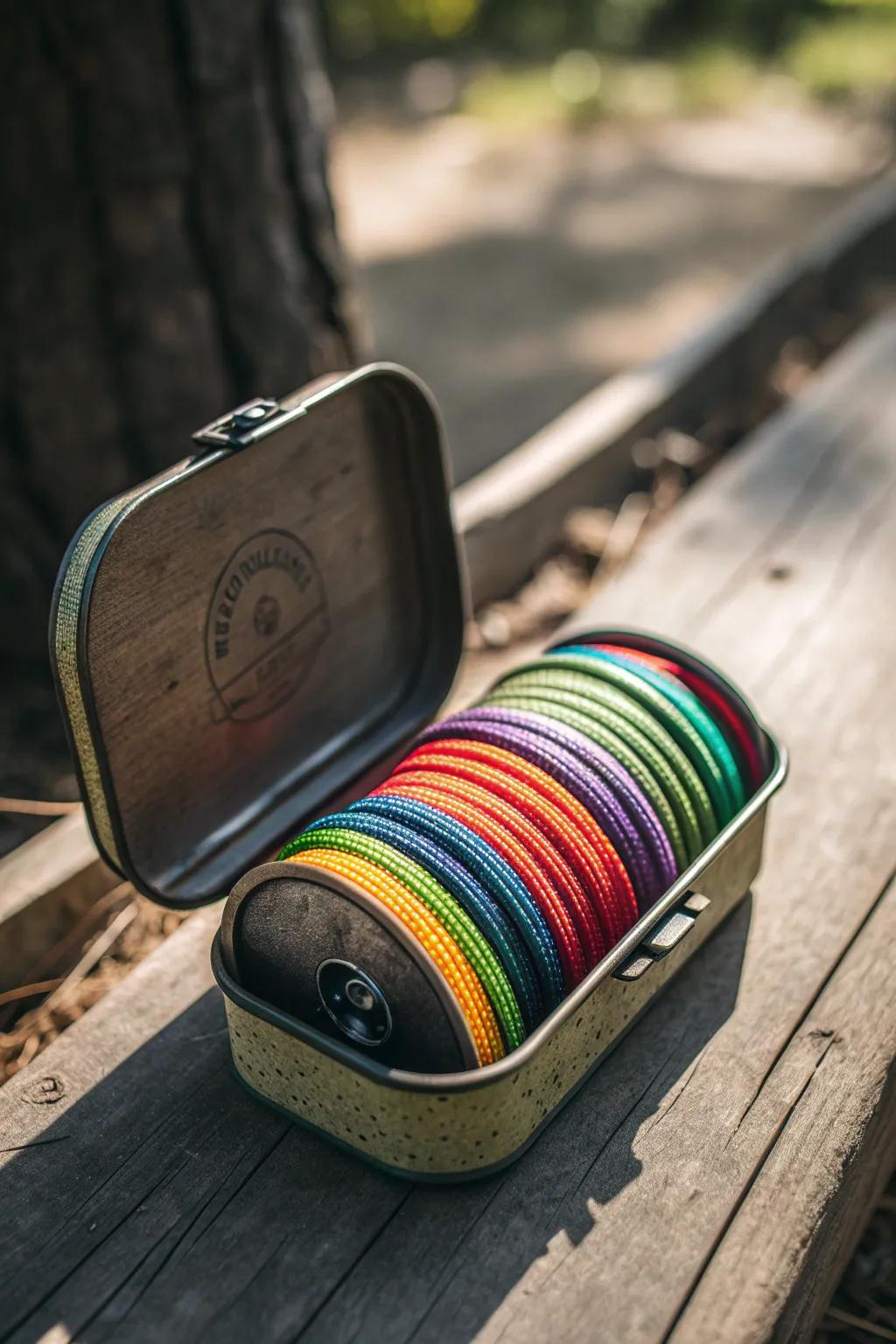 Repurpose with style: Keep your paracord tidy and travel-ready with classic film canisters.