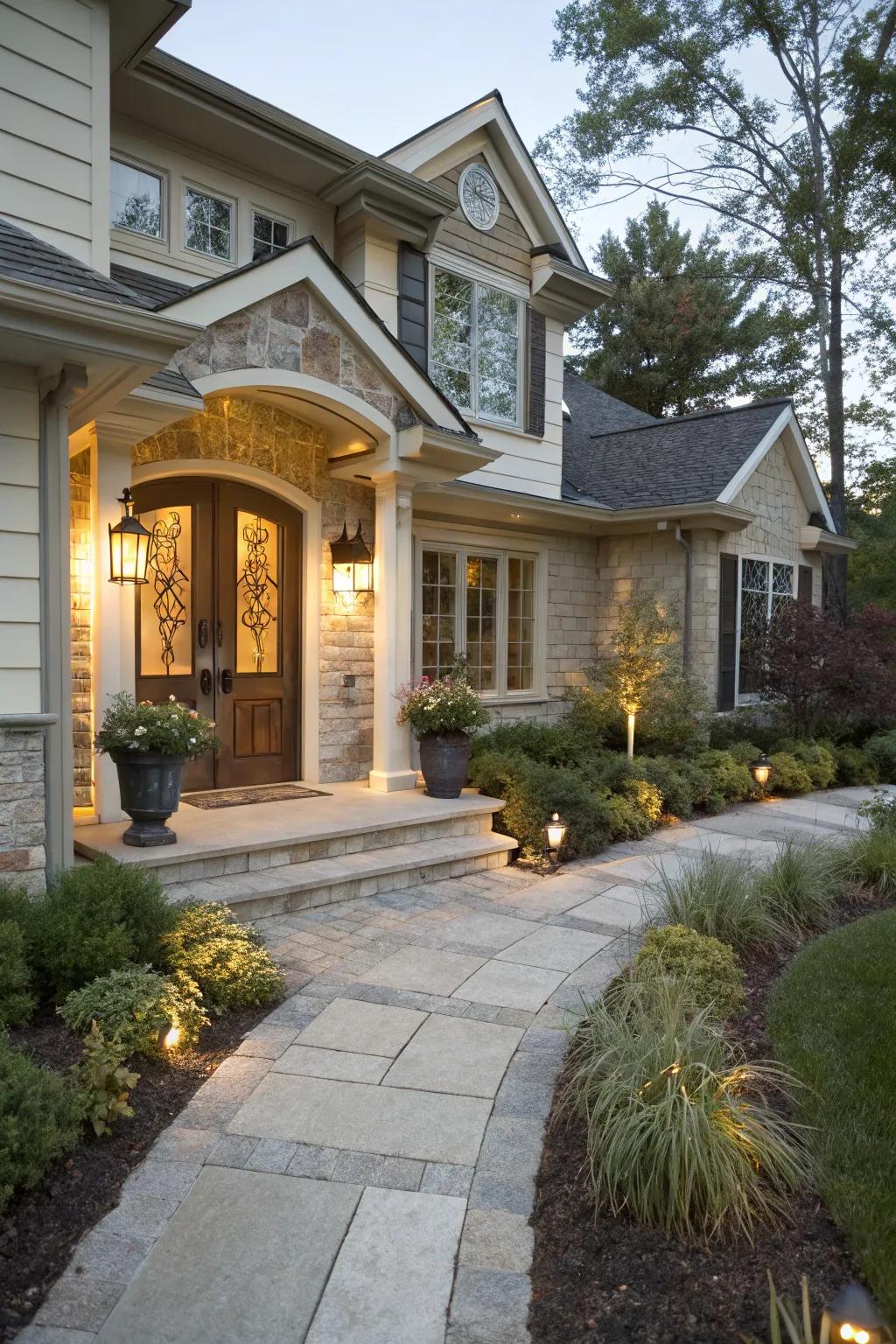 A coordinated entryway complements your home's overall design.