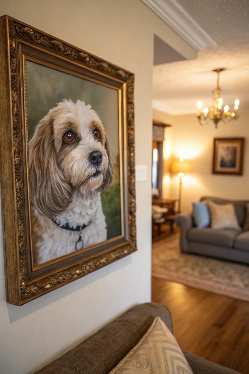 Celebrate furry friends with a custom pet portrait.