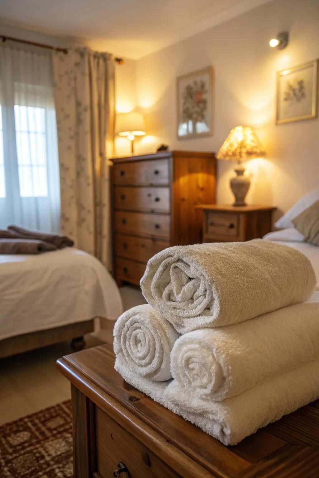 Double Rolls Adding Extra Comfort to Guest Rooms