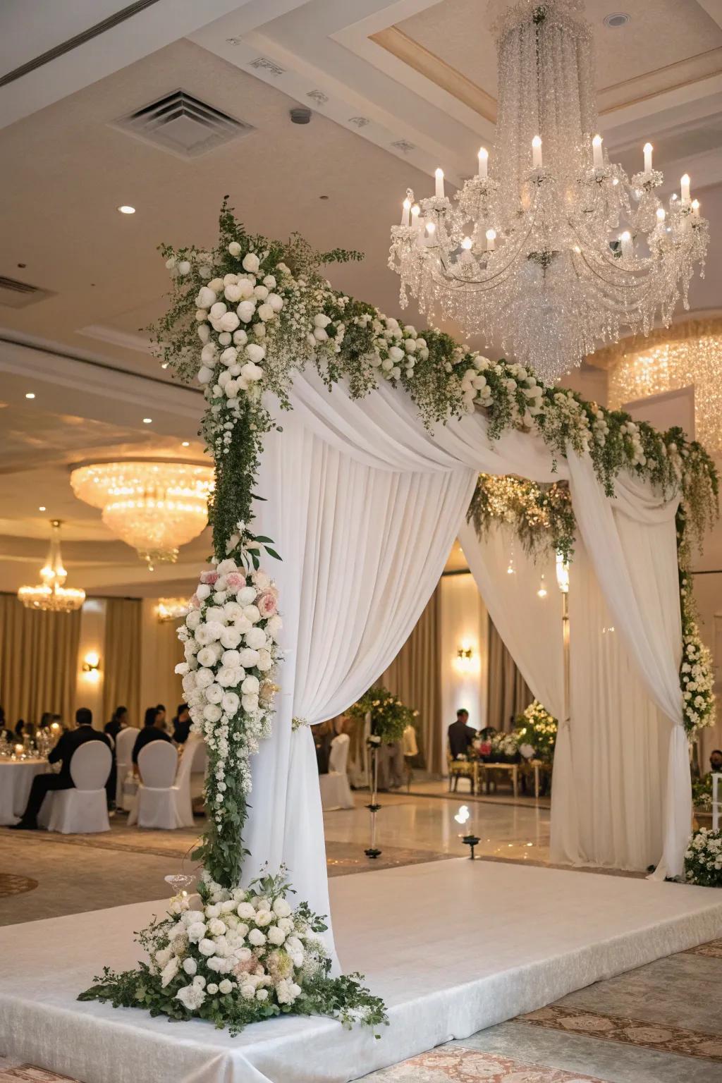 Classic white decor offers timeless elegance and sophistication.