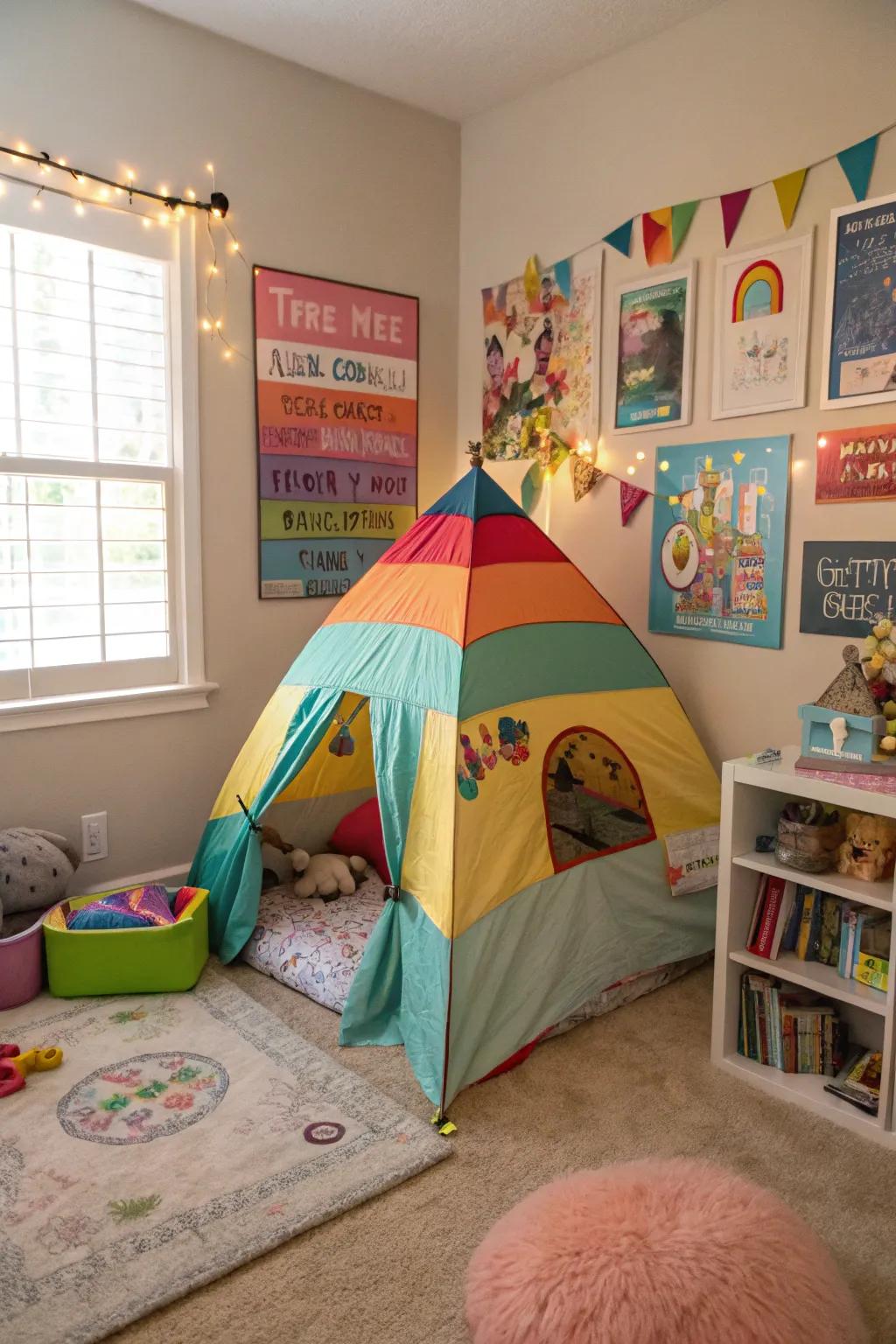 An imaginative play area, perfect for creating magical stories.