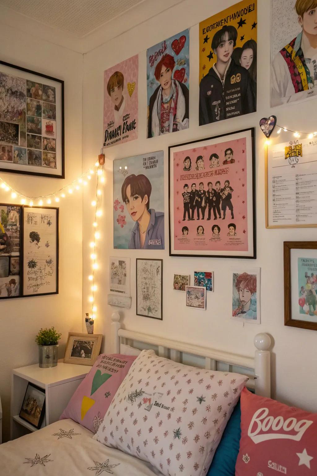 Personalized wall art makes your Kpop room truly yours.