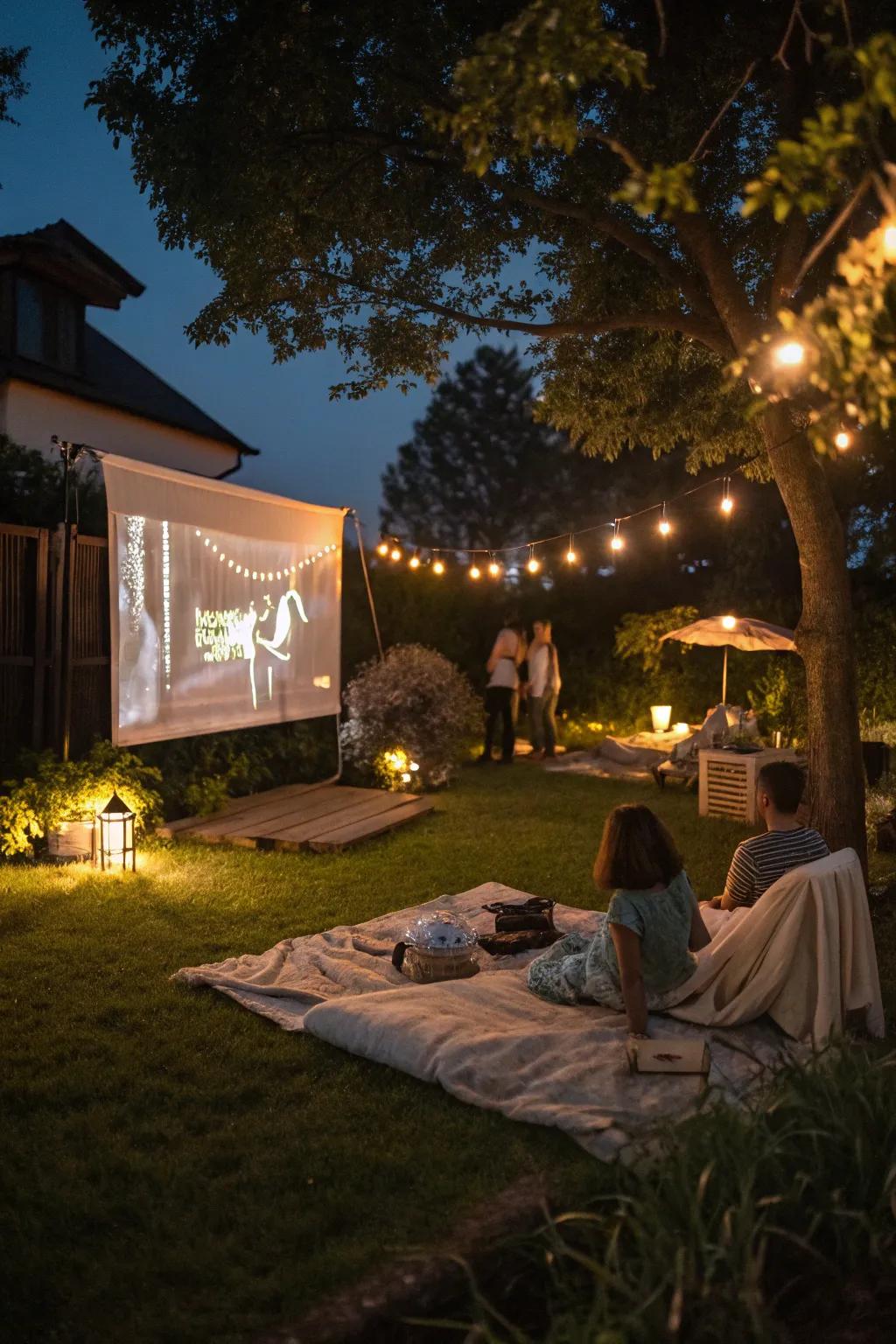 Enjoy a cinematic experience under the open sky