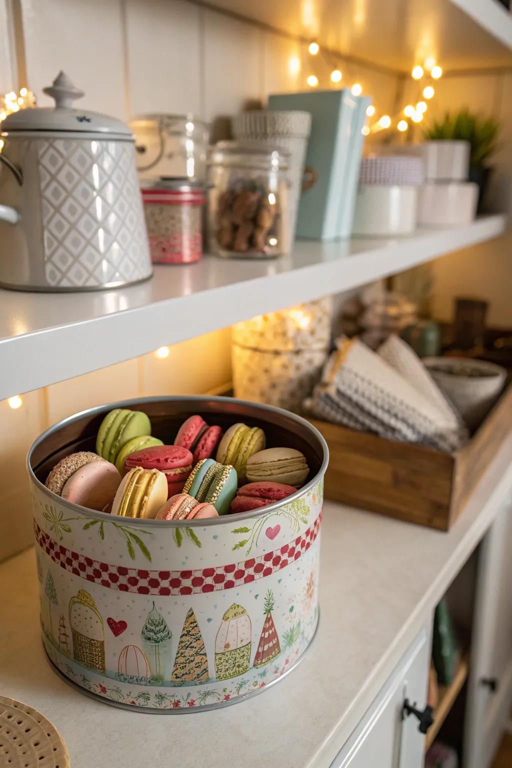 Special occasions deserve magical macaron gift tins.