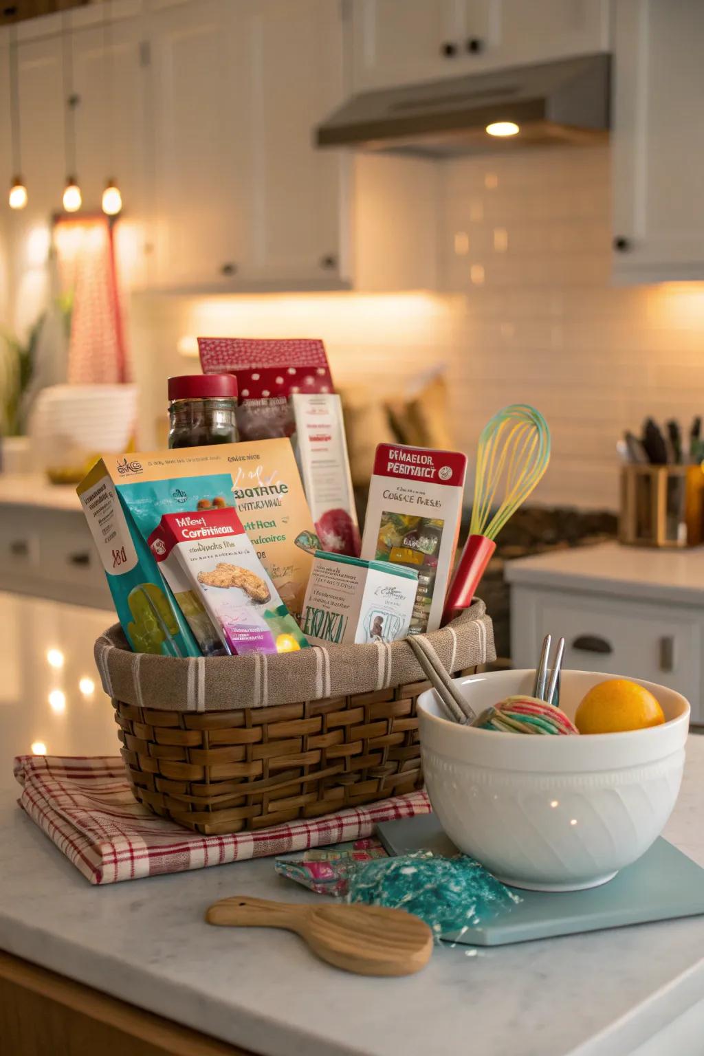 Unleash creativity in the kitchen with this baking bliss basket.