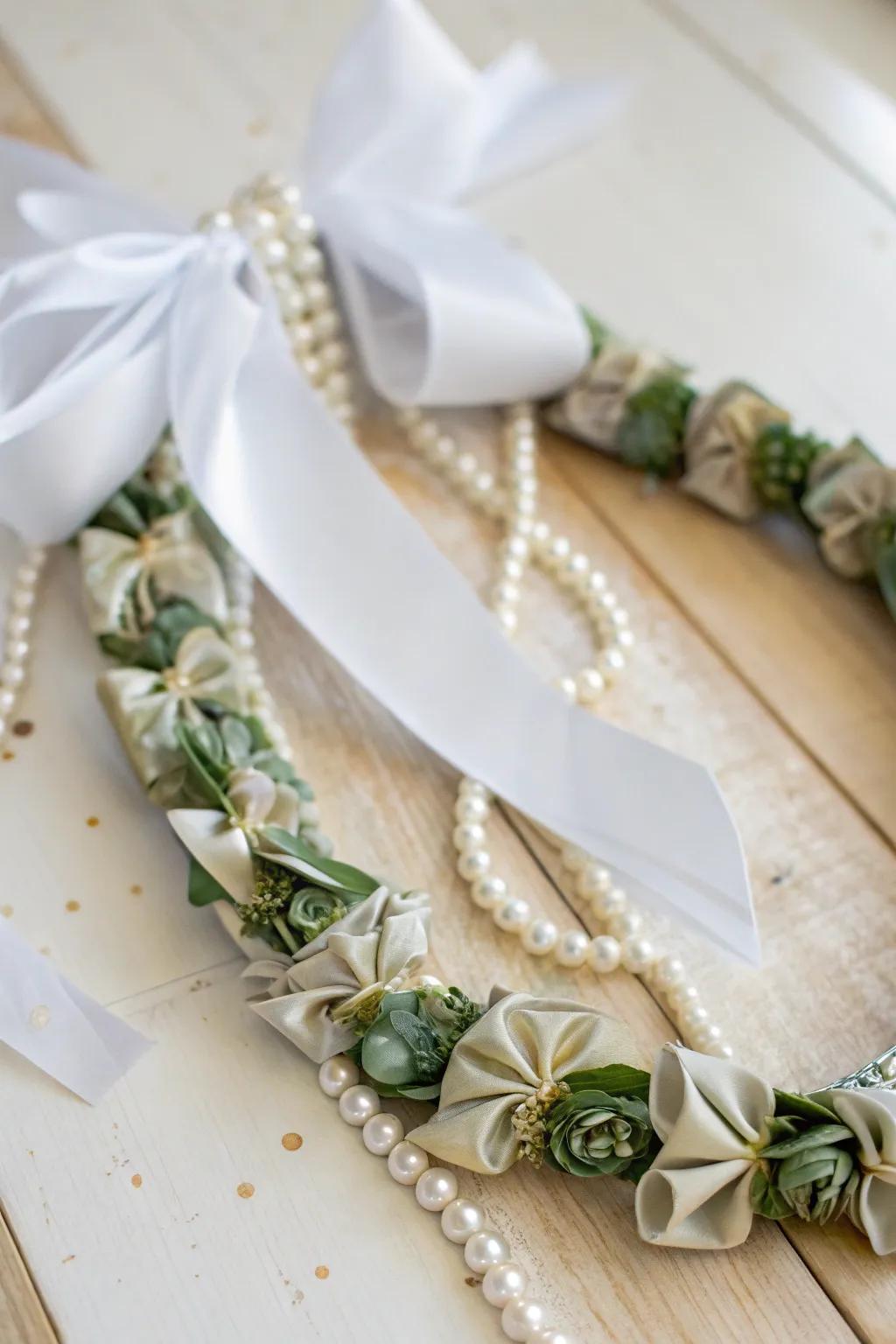 A touch of elegance: This sophisticated money lei is the perfect gift for life's special celebrations.