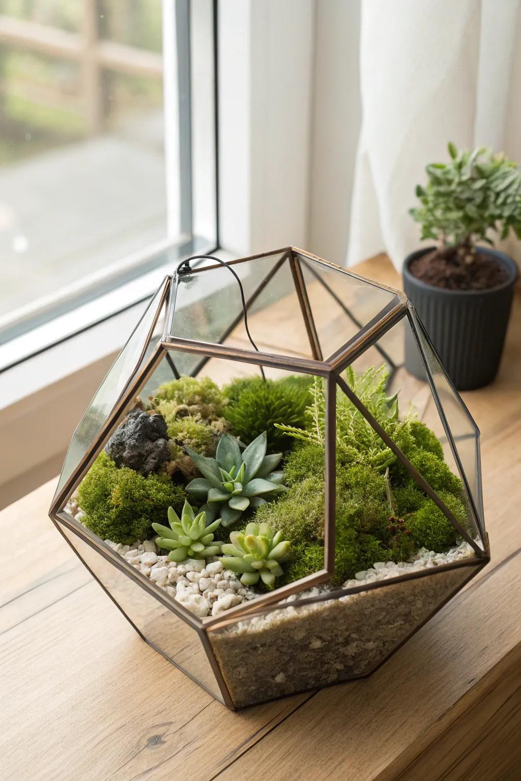 Discover the mystery within nature's elegance. 🌿💰 #MysticalTerrarium #ScandiBoho