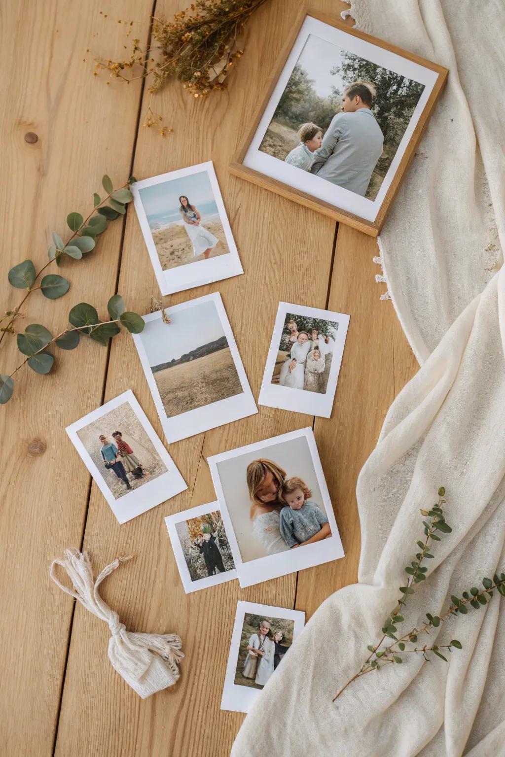 Craft a heartfelt Mother's Day photo collage with a minimalist touch — a celebration of cherished memories and natural beauty.