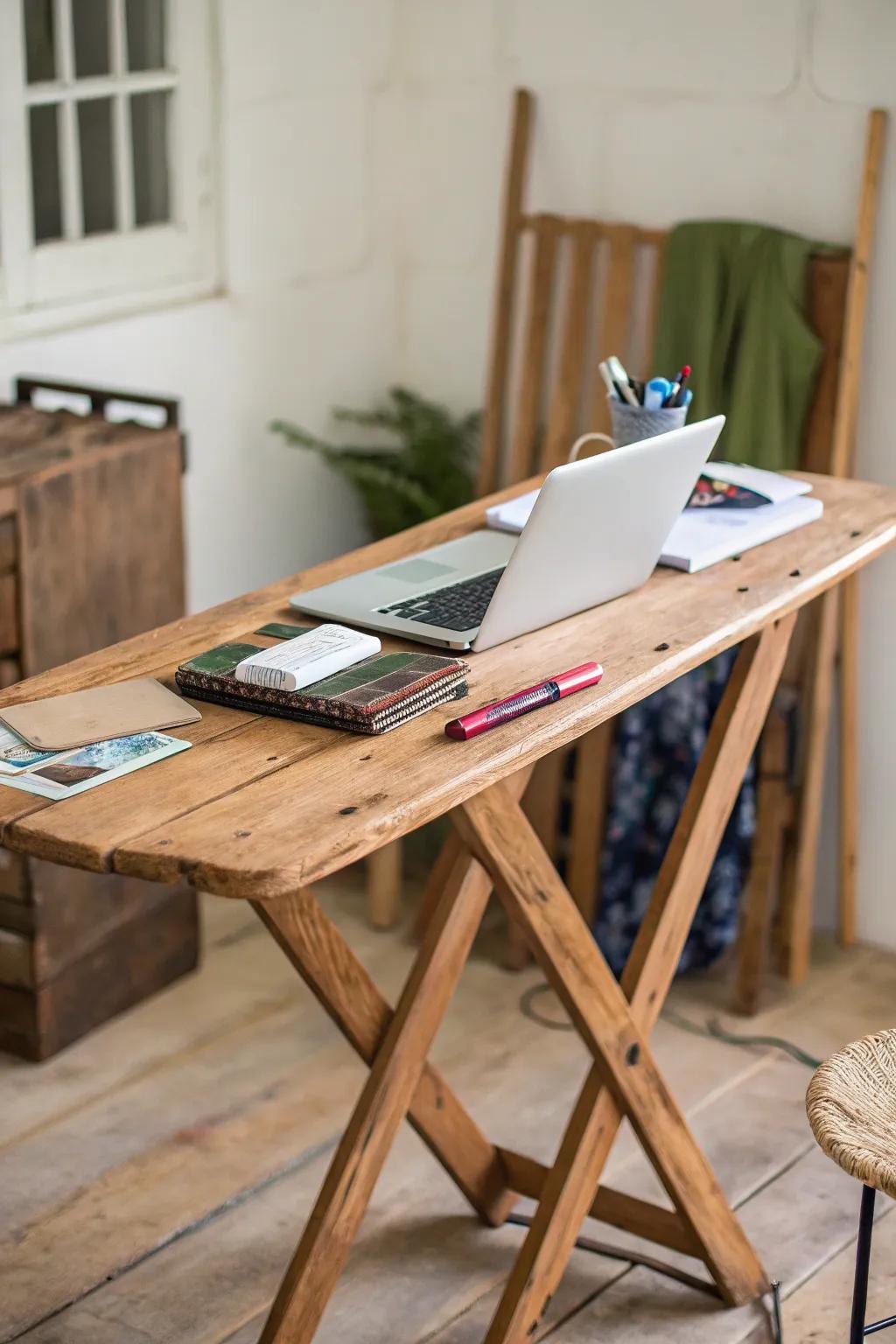 Create a temporary workspace with your versatile ironing board.