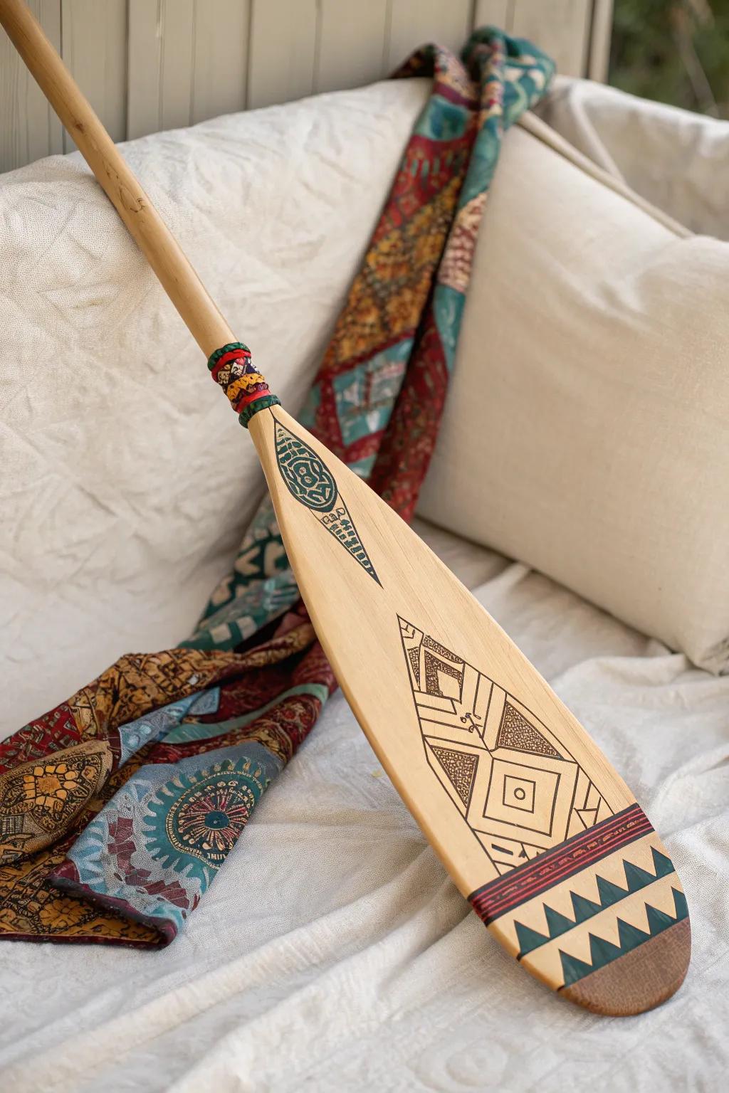 Elevate your paddle with a touch of boho chic and minimalist elegance.