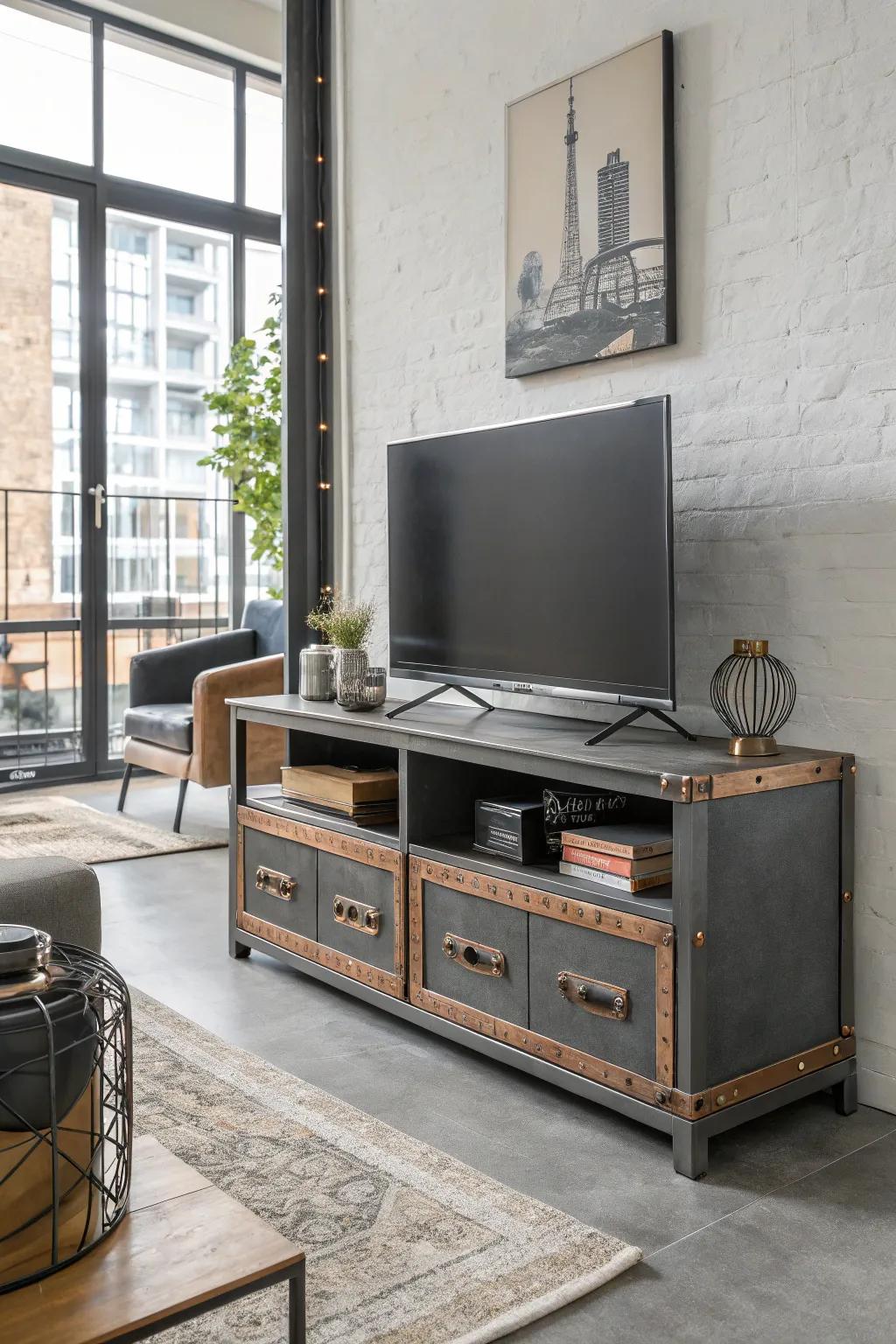 Industrial chic designs offer a cool, urban vibe.