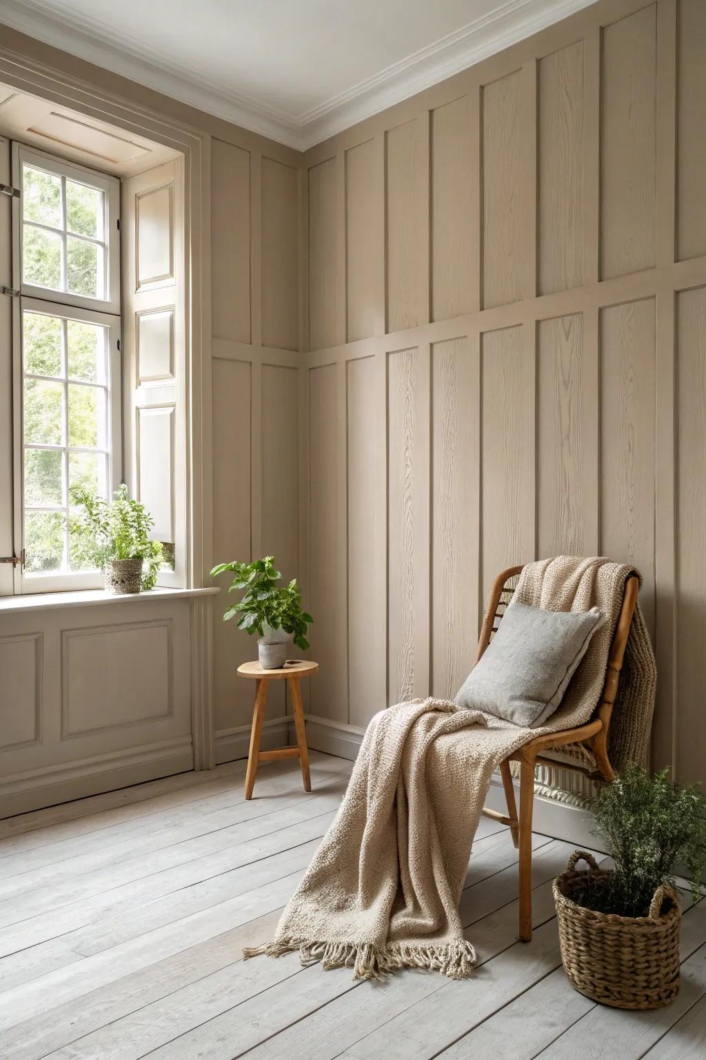 Embrace natural light with earthy tones for a serene and uplifting space.