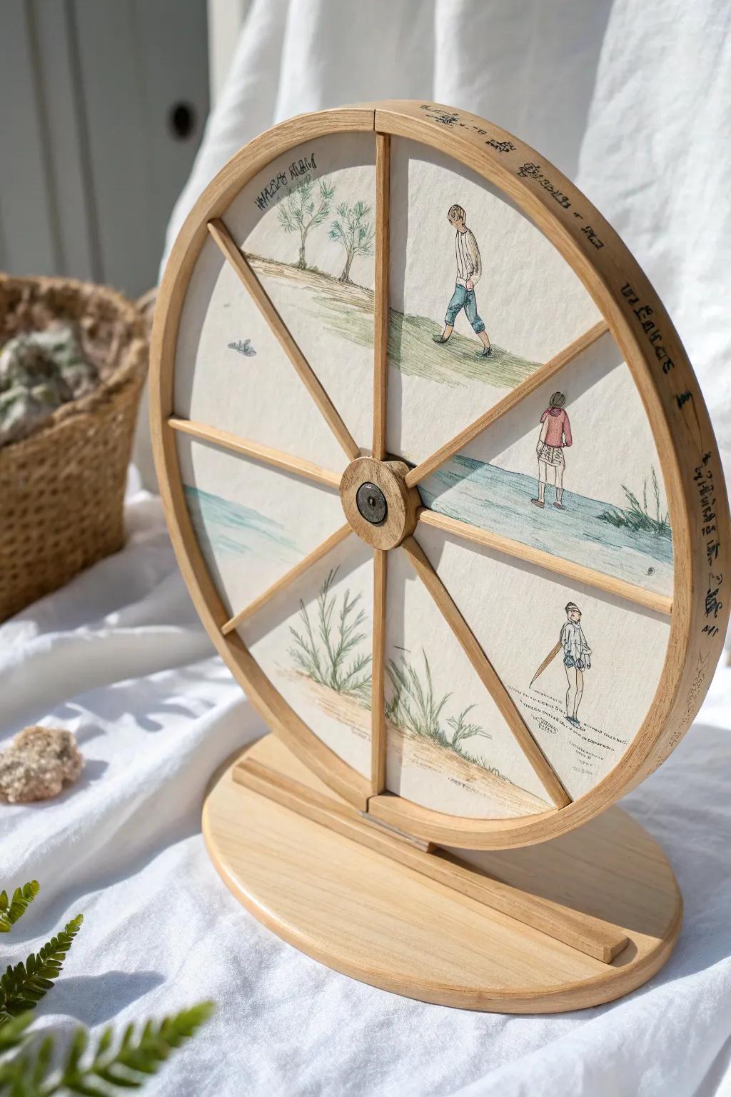 Spin your story: A minimalist journey with Peter on water, crafted with love and simplicity.