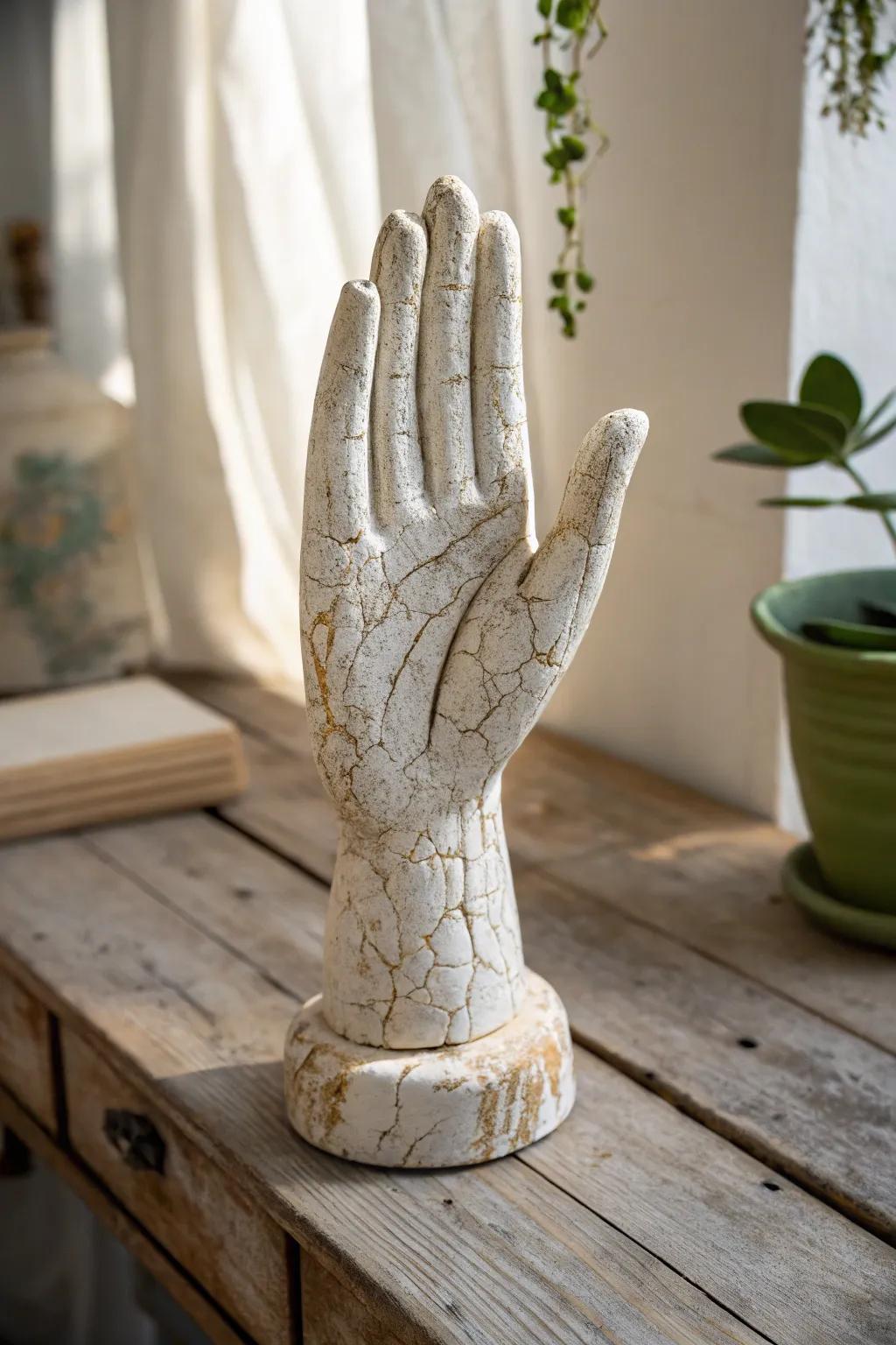 Embrace nostalgia with vintage-inspired plaster art, where timeless charm meets minimalist elegance.