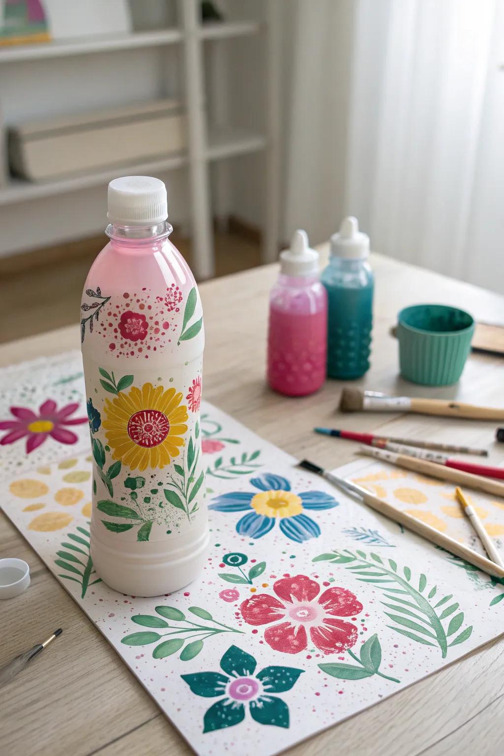 Transform ordinary into extraordinary with this DIY flower stamping idea!