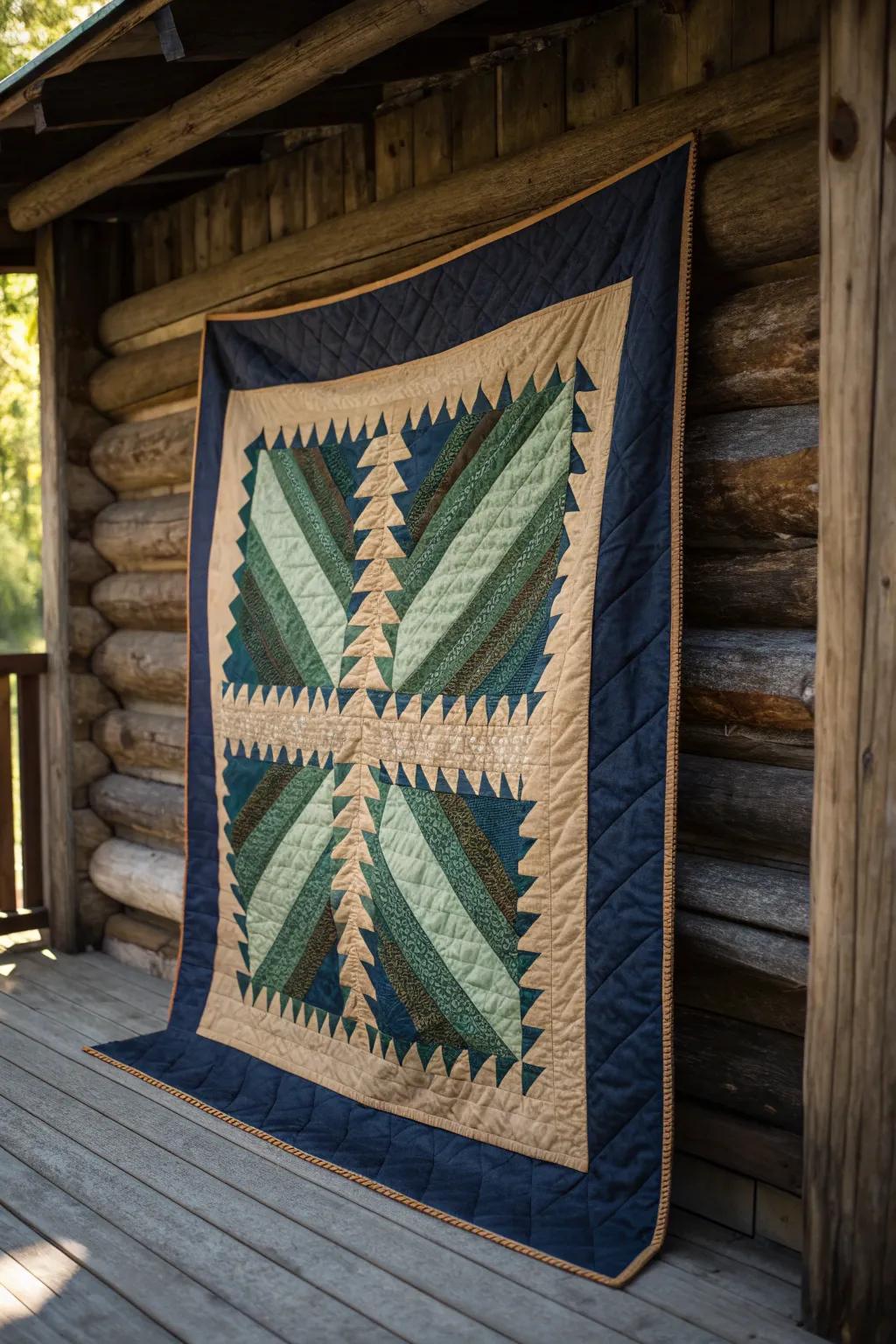 Classic with a twist: Discover the timeless allure of the log cabin quilt pattern.
