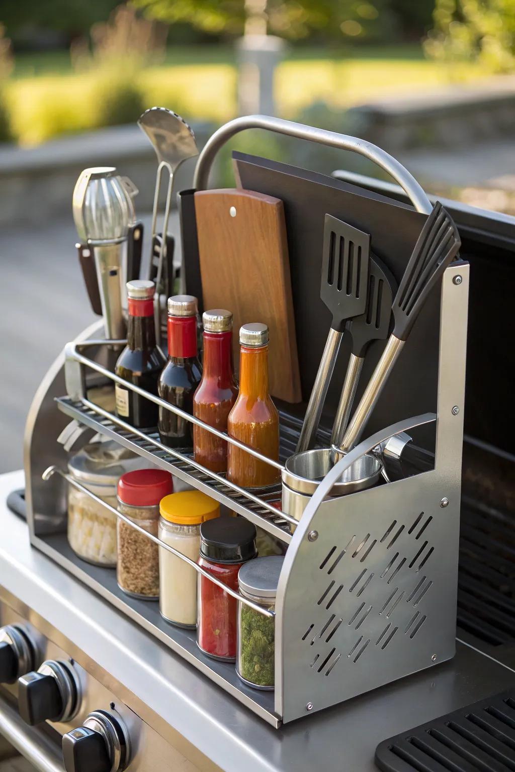 Transform your cookout game with a sleek, repurposed barbecue station. Style meets function!