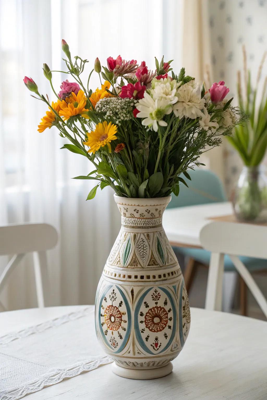 Enhance decor with a handmade ceramic vase