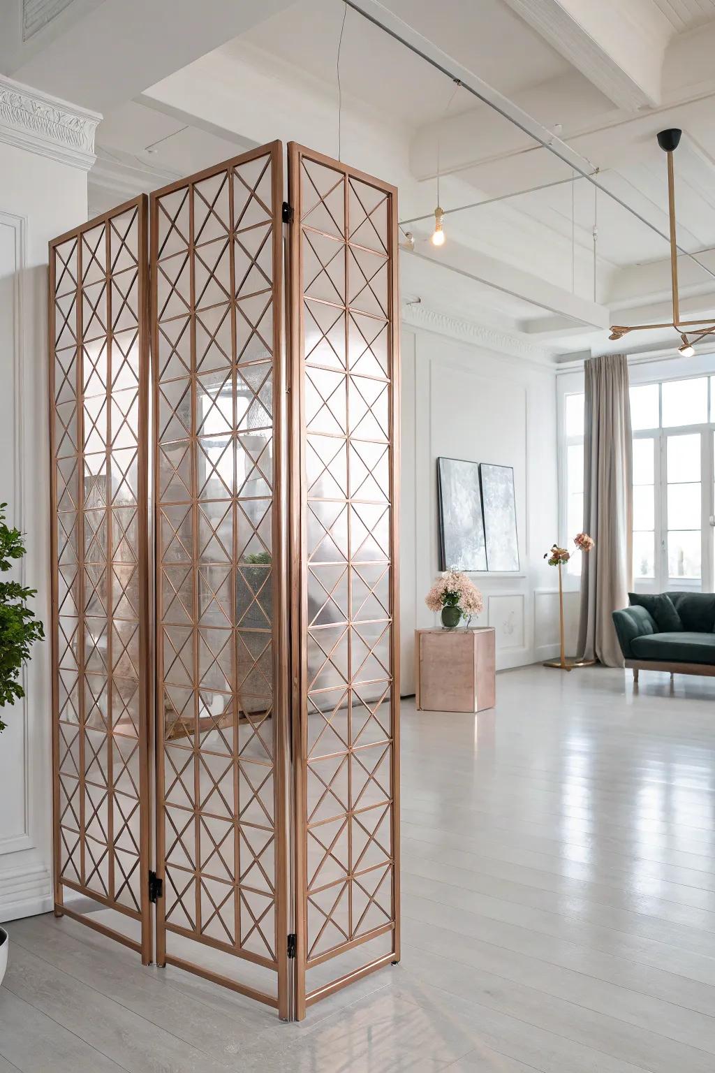 Room dividers add style and structure to open spaces.