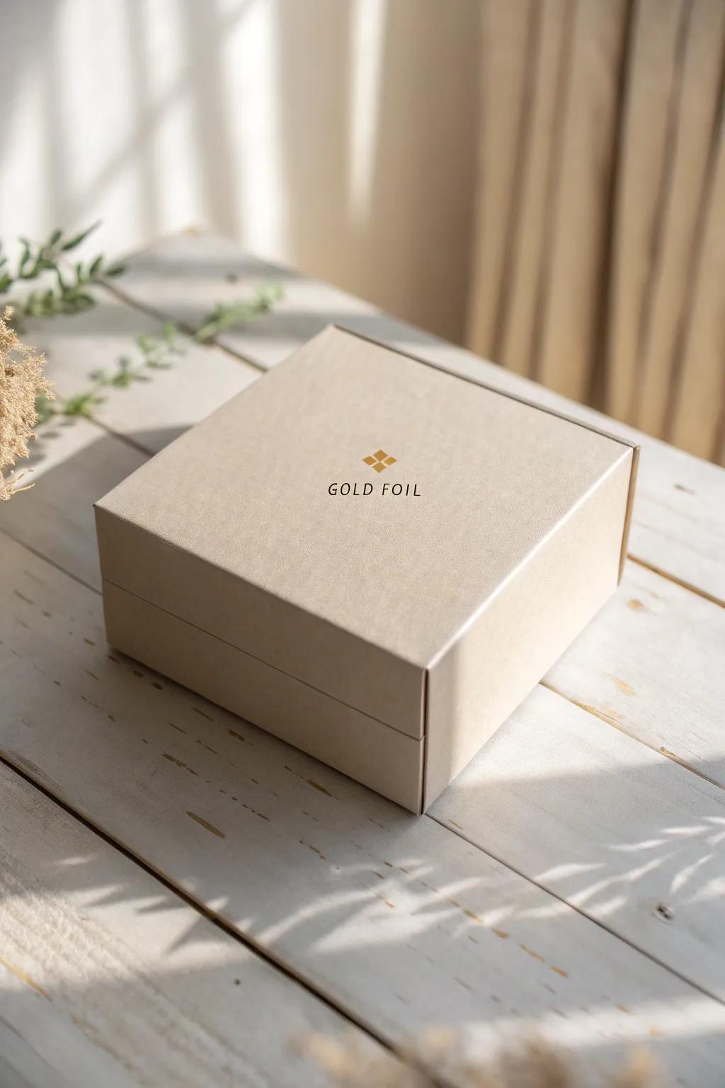 Embrace elegance with minimalist packaging that speaks volumes through simplicity.