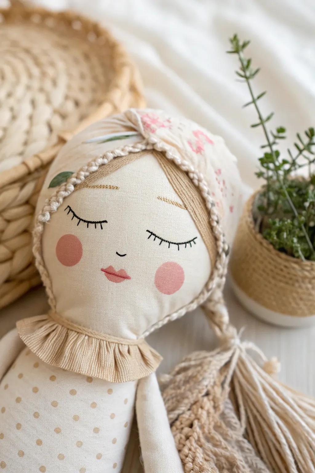 Discover the beauty of textured paint on minimalist doll faces, where simplicity meets artistic flair.