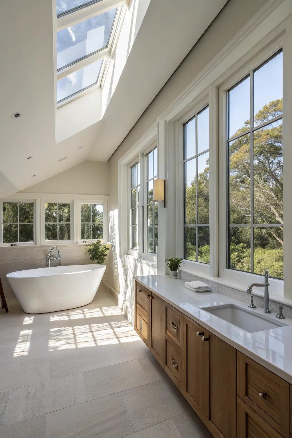 Elongated windows maximize natural light and uplift your space.