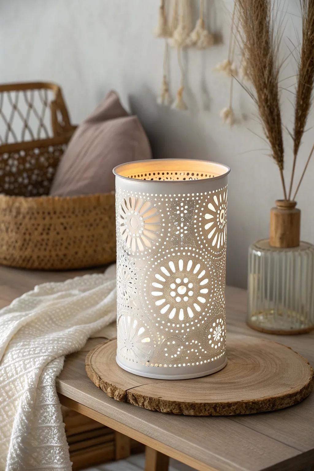 Illuminate your space with the art of sustainability—chic tin can luminaries for a cozy, bohemian glow.