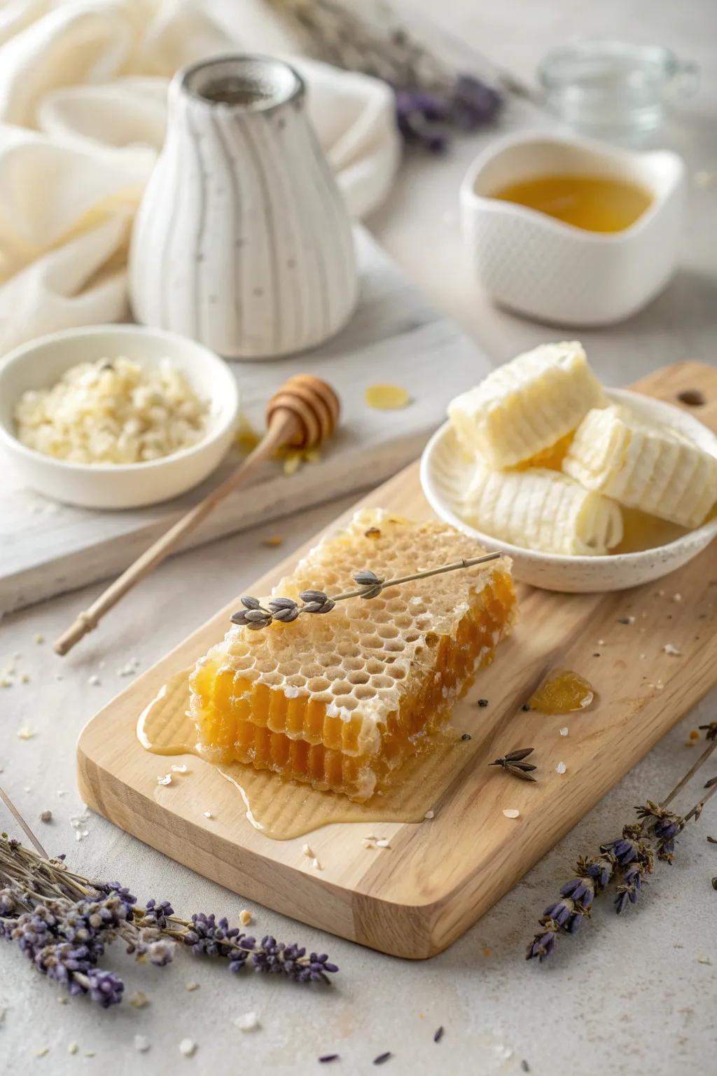 Indulge in the sweet serenity of Honeycomb Delight—a perfect blend of nature's beauty and minimalist charm.