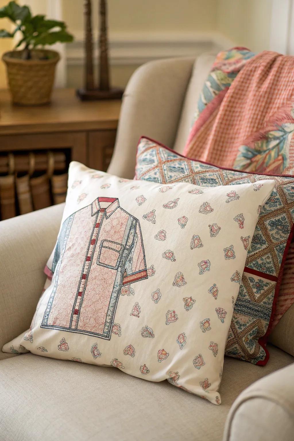 Hold onto memories with a custom memory pillow.