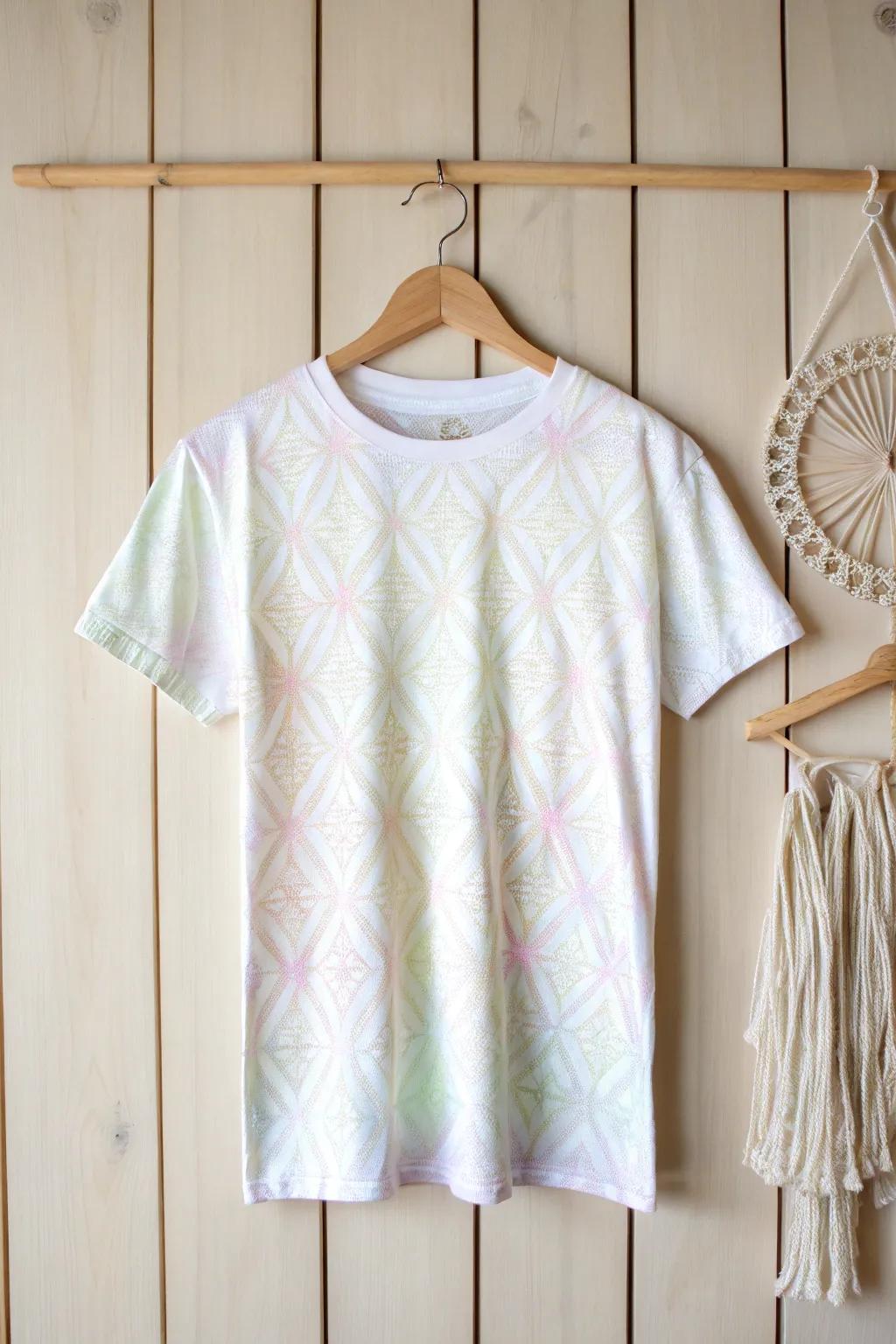 Illuminate the night with enchanting glow-in-the-dark tie dye elegance.