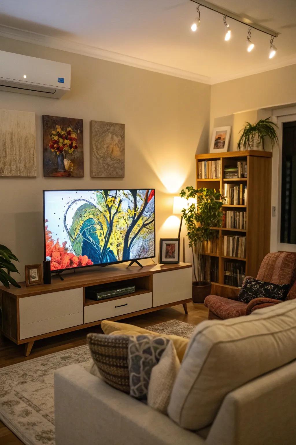 A TV with art mode turns your screen into an artistic display.