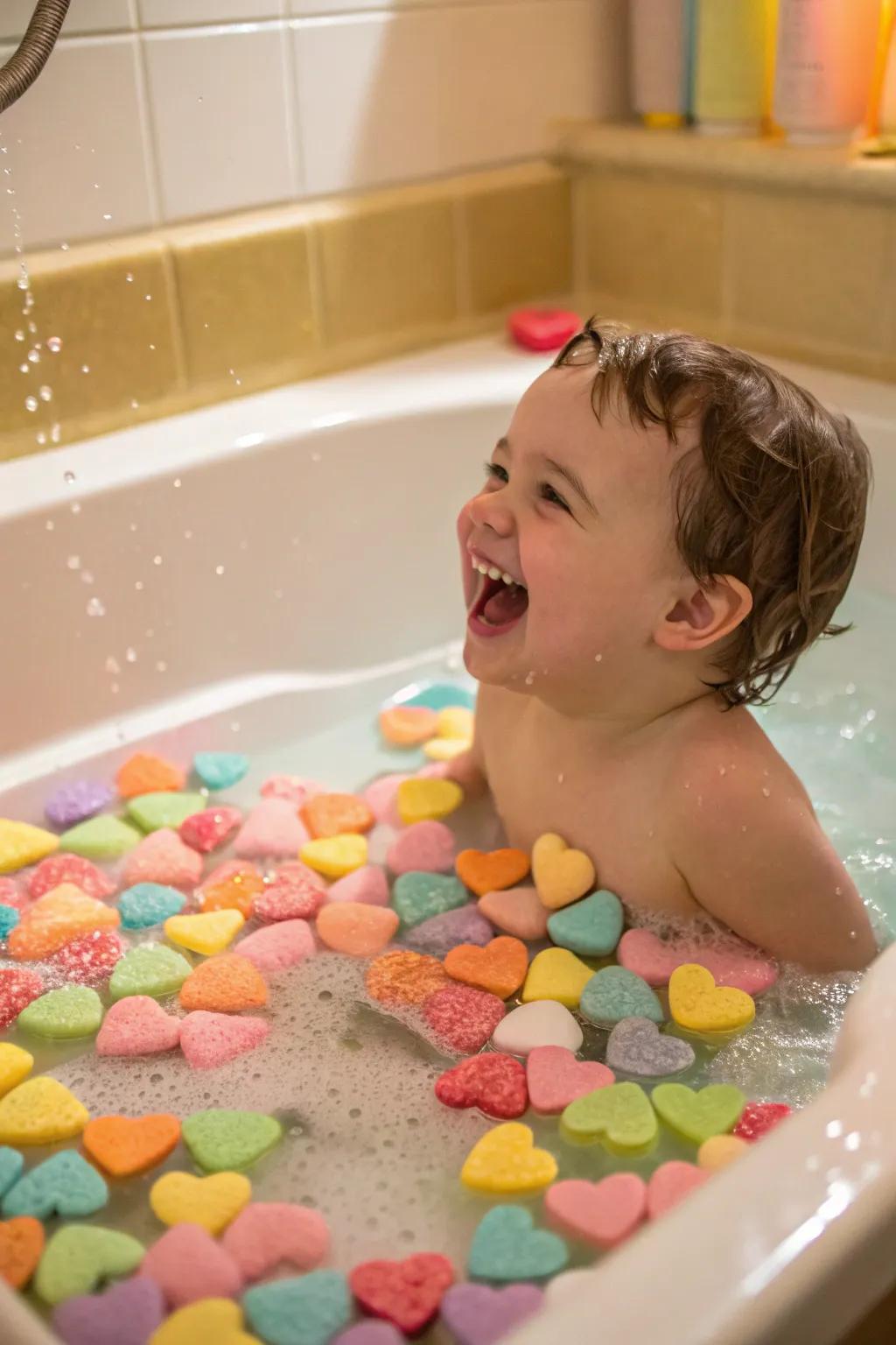 Bath bombs make bath time a fun experience.